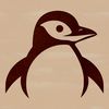 Free Penguin Vector Graphic A simple illustration of a penguin's head, suitable for various design projects.