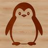 Cute Penguin Line Drawing Vector Art A simple line drawing of a cute penguin, suitable for vector art designs.