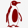Penguin Clip Art Illustration A graphic representation of a penguin in vector format.