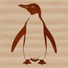Simple Black Outline Penguin Illustration A simple illustration of a penguin in black outline.