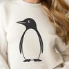 Penguin Illustration in Neutral Background A high-quality digital illustration of a penguin in a neutral background.