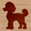 Free Standing Dog Vector Graphic A simple standing poodle illustration in vector format.
