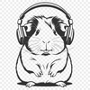 A detailed illustration of a Guinea Pig, suitable for vector art projects.