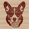 Friendly Welsh Corgi Portrait A vector illustration of a friendly Welsh Corgi's head.