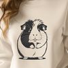 Adorable Guinea Pet SVG Design A high-quality digital illustration of a guinea pig, suitable for use in various graphic design projects.