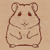 Simple Hamster Vector Art A simple vector illustration of a hamster in a neutral pose.