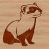 Ferret Icon SVG Ferret animal icon in vector format, suitable for commercial or personal use, free download available.
