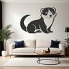 Vector Ferret Outline Art A simple outline silhouette of a ferret suitable for cutting machine designs.