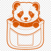 A cartoon-style illustration of a domesticated ferret, often kept as a pet due to its playful nature.