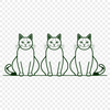 Adorable Domestic Feline Illustration A detailed illustration of a domestic animal, suitable for use in vector design projects.