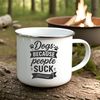 Dog Quotes Vector Illustration Whimsical illustration of a dog with humorous text overlay providing quotes for pet owners.