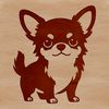 A free downloadable SVG silhouette of a Chihuahua animal for commercial use.