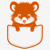 Wild Opossum Portrait A detailed illustration of a wild animal's head, featuring a prominent snout and distinctive markings.