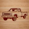 Colorful Pickup Truck Illustration A high-quality illustration of a pickup truck, created as a vector image for versatile editing and design.