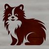 Pomeranian Dog Breed Vector Illustration A standing Pomeranian dog breed illustration in a vector format.