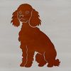 Poodle Silhouette Clip Art A cartoon-style illustration of a poodle sitting on its hind legs.