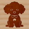 Poodle Clip Art A cute sitting poodle illustration in vector format.
