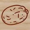 A detailed illustration of a potato, ideal for vector art projects.