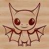 Adorable Baby Pteranodon Illustration A prehistoric pteranodon depicted in a baby form.