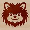 Pomeranian Breed Line Drawing SVG A simple line drawing of a small dog's head, resembling a Pomeranian breed.