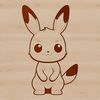 Cute Cartoon Bunny Sitting Still A cartoon-style illustration of a seated rabbit, suitable for graphic design projects.