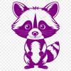 Simple Raccoon SVG Clip Art Design A simple illustration of a raccoon designed as vector art.