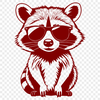 Cool Raccoon Vector A raccoon wearing sunglasses depicted as a vector design.