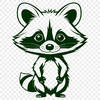 Free Raccoon Clip Art SVG File A raccoon designed as a scalable vector graphic (SVG) file, suitable for various applications and editing software.