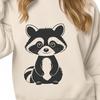Crisp Raccoon Vector Design An SVG vector design of a raccoon with crisp lines and clear details.