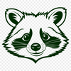 Adorable Raccoon Clipart Image Vector illustration of a racoon for design and cutting projects