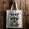Cartoon Raccoon Clip Art Design Vector graphic design of a raccoon for cutting machines or laser engraving.