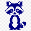 Raccoon Silhouette Vector Art A free vector illustration of a raccoon in high detail, ideal for printing or cutting out.