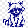 Cute Masked Bandit SVG Design A high-quality digital illustration of a raccoon in vector format.