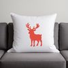 A graphic design of a deer in holiday attire, ideal for crafting, web design, or DIY projects.