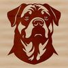 A high-quality vector graphic of a Rottweiler, ideal for various design applications.
