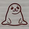 Adorable Seal Silhouette A simple line drawing of a cute seal, suitable for SVG file format.