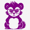 Skunk in Specs Illustration An illustration of a skunk wearing glasses with a friendly expression.