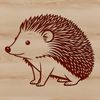 Cute Spiky Mammal SVG An SVG file representing a small mammal with a distinctive spiky body and face.