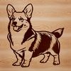 Lovable Welsh Corgi Vector Art A high-quality vector illustration of a standing Welsh Corgi.