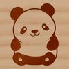 Cute Panda Bear Vector Graphic A vector illustration of a cute panda bear in a natural environment.