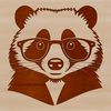 Furry Friend in Spectacles Vector Art A cartoon badger wearing a pair of glasses in the wild, created as vector art.