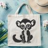 Free Cartoon Lemur SVG Download A cartoon lemur illustration in vector format.