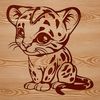 Wild ocelot animal illustration in vector format
