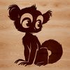 Lemur Illustration in SVG Format Vector illustration of a lemur, a wild animal native to Madagascar.