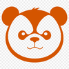 Black and White Giant Panda SVG Design An illustration of a black and white giant panda in a natural habitat.