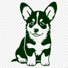 Artistic Welsh Corgi DXF - For Vinyl Project