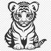 Cute Tiger DXF - For Cricut Project