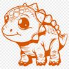 Dinosaur Digital Drawing In PNG & SVG - Free Digital Download