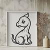 Creative Baby Dinosaur Digital Art