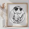 Creative Baby Dinosaur - Laser Engraver SVG